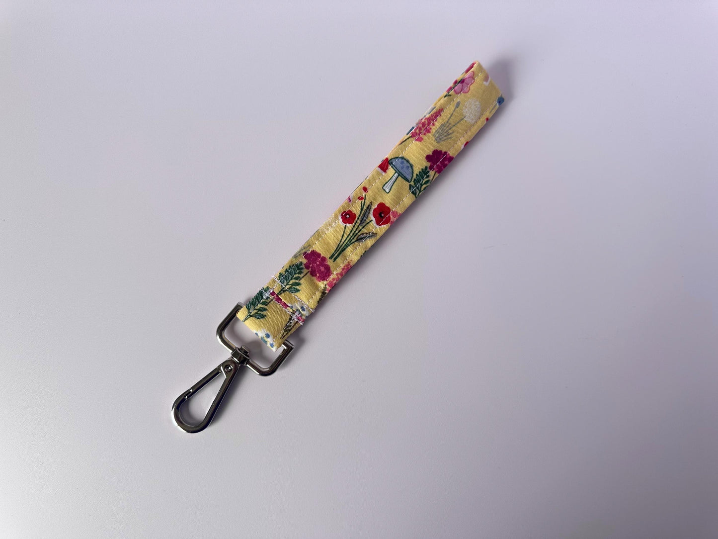 Wristlet & Wallet in yellow mushrooms
