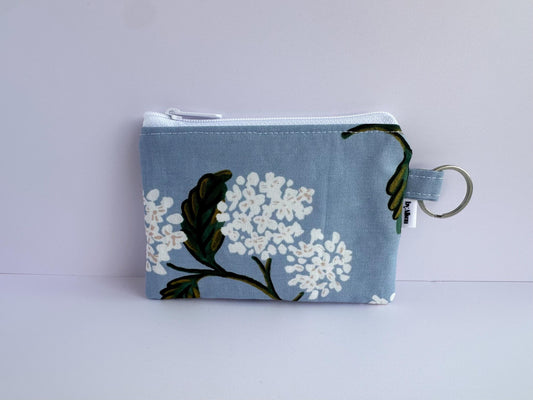 Wristlet & Wallet in hydrangeas