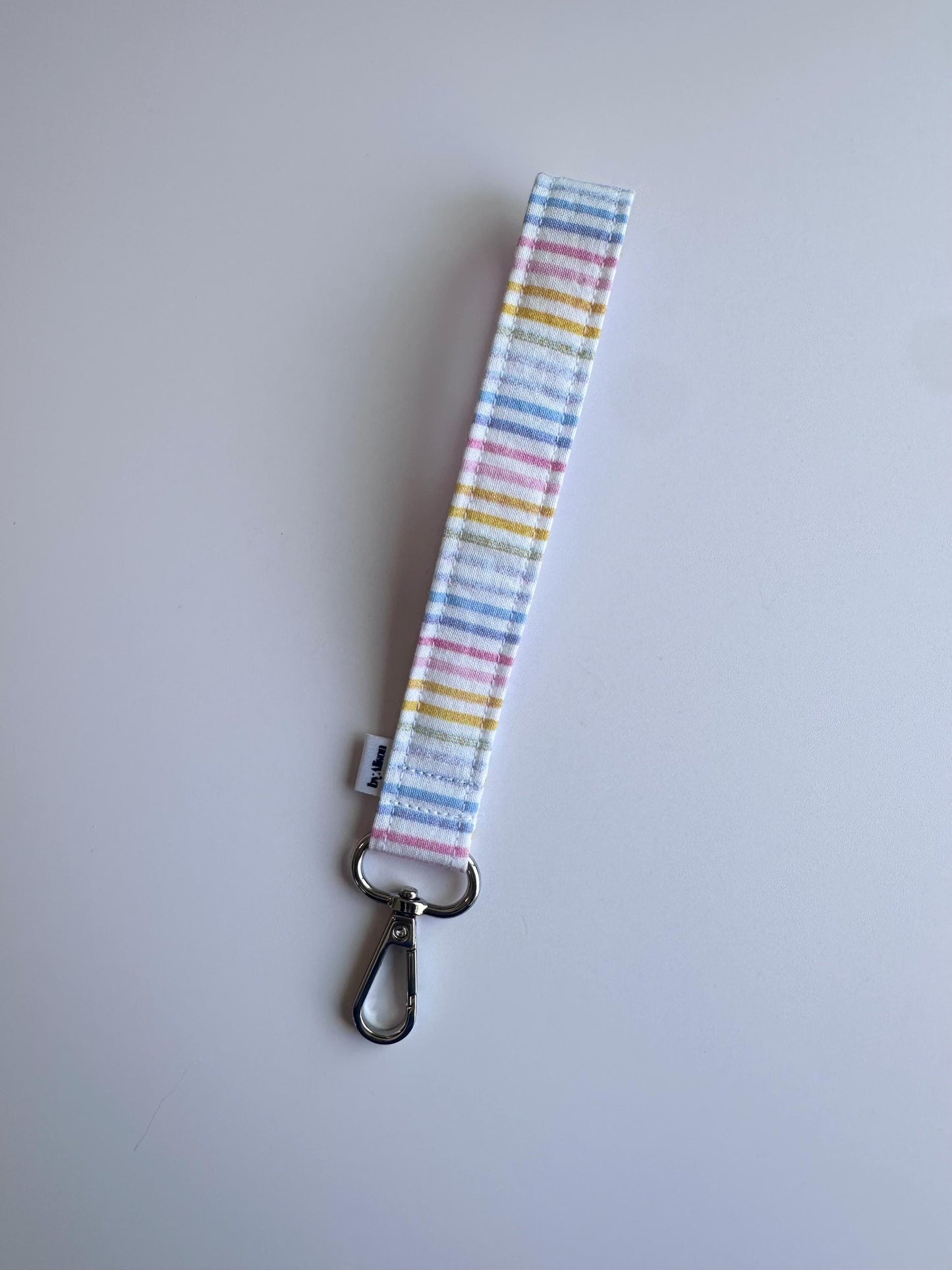 Wristlet & Wallet in pastel stripes