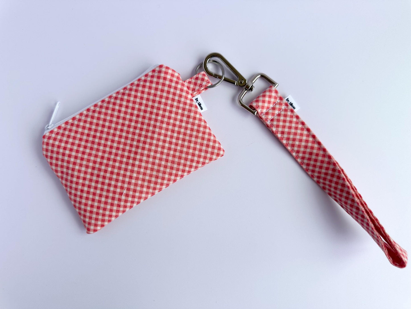 Wristlet & Wallet in Red Gingham