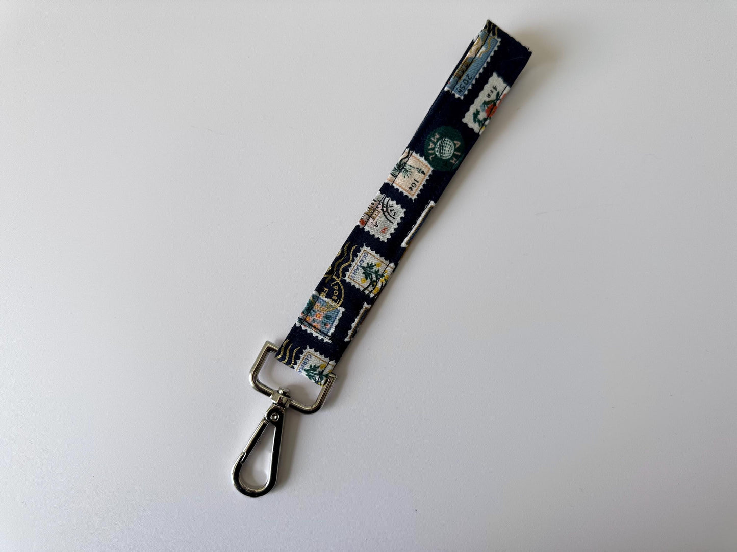 Wristlet & Wallet in Navy Stamps