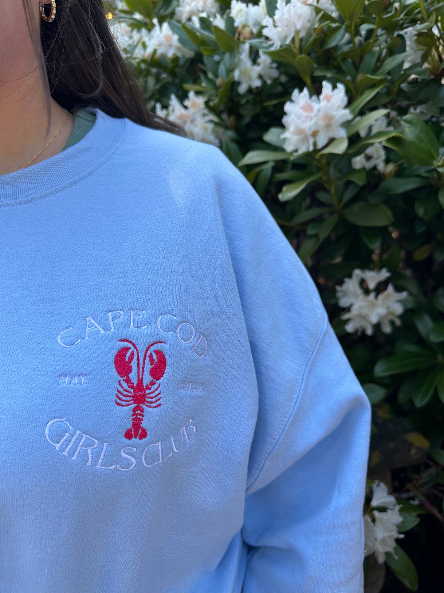 Cape Cod Girls Club Embroidered Sweatshirt