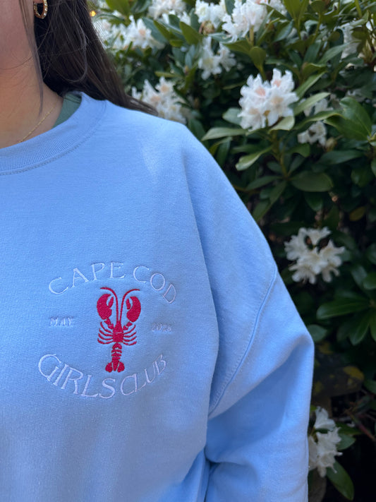 Cape Cod Girls Club Embroidered Sweatshirt