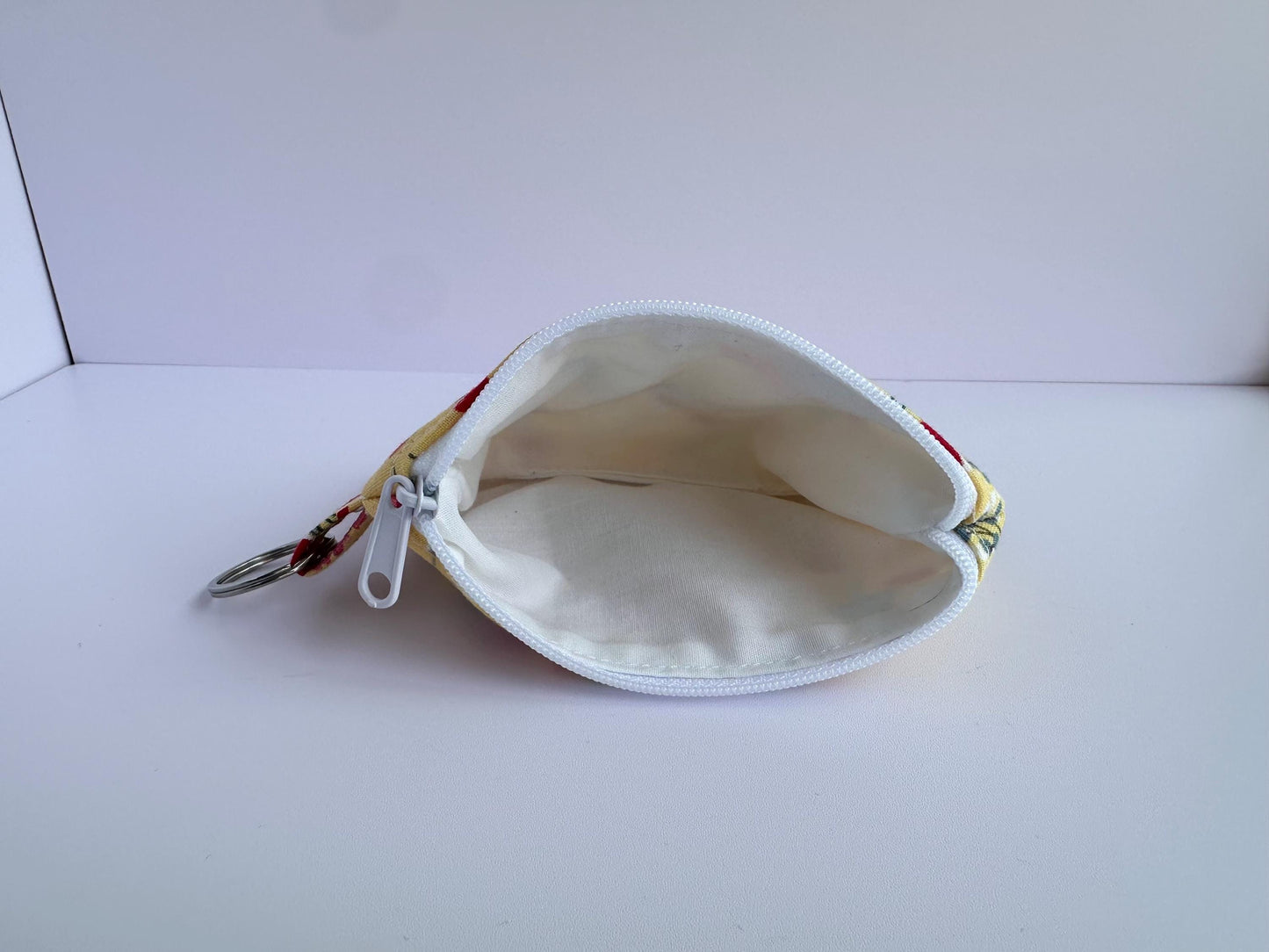 Wristlet & Wallet in yellow mushrooms
