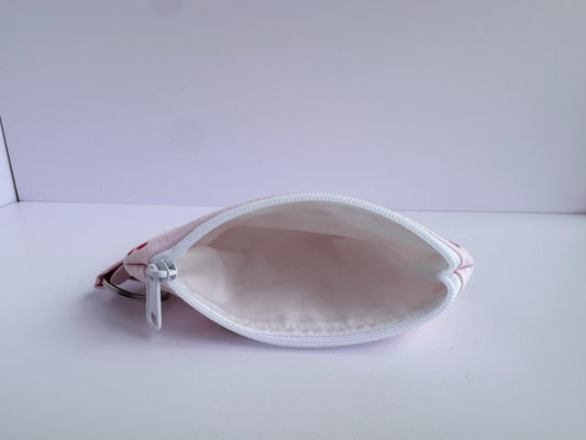 Wristlet & Wallet in pink cherries