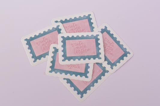Write More Letters Sticker