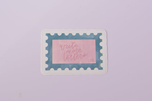 Write More Letters Sticker