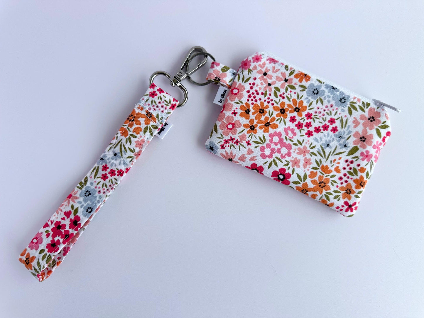 Wristlet & Wallet in pink floral
