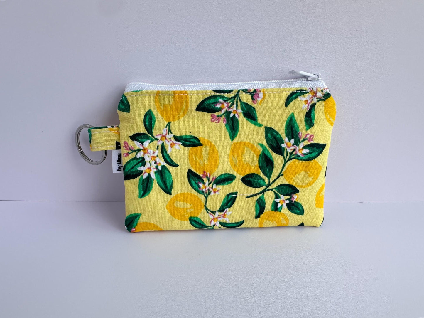 Wristlet & Wallet in yellow lemons